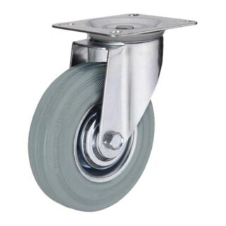 Колесо SCg 93 поворотное серая резина D75мм, 40кг