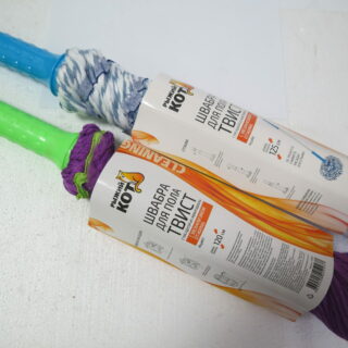 Швабра отжимная скручиванием 120см, насадка из м/ф,120гр Home/Palisad