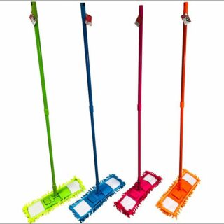 VETTA/3-ON Швабра с насадкой из микрофибры с металлической палкой 120