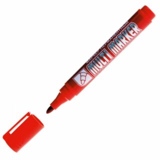 Маркер перм. CPM-800 "Multi marker" красный. ширина линии 3мм CROWN
