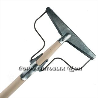 Швабра-тряпкодержатель металлич.с деревян/металл.черенком