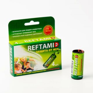 Липкая лента от мух , 4 шт, РЕФТАМИД