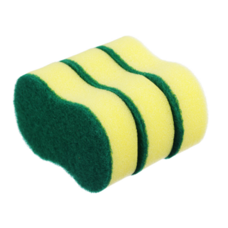 Губка бытовая ФИГУРНАЯ 3 шт 7х10,5х2,5см