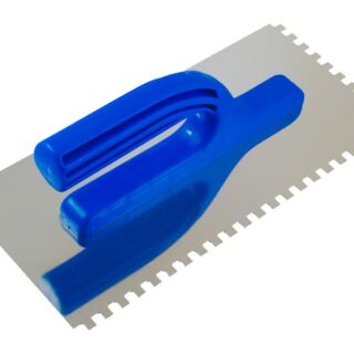 Гладилка нерж сталь, 270х130мм, пласт.ручка, зуб 10*10ммм