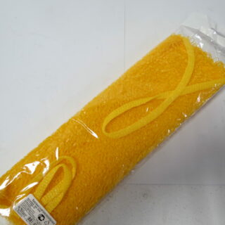 Мочалка банная с ручками Эконом, полосатая, 43х13см