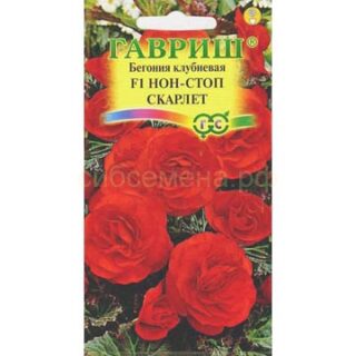 Бегония клубневая F1 НОН-СТОП скарлет/Гавриш/