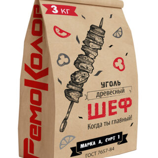 Уголь древесный 3кг