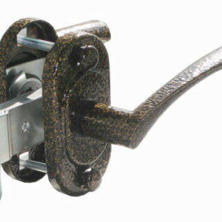 Защелка-ручка ЗЩ2.03 медь/бронза, (врезная) "Омега"