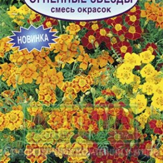 Бархатцы ОГНЕННЫЕ ЗВЕЗДЫ смесь/Аэлита/
