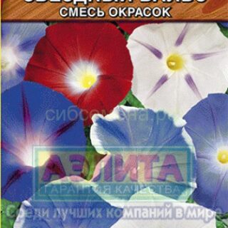 Ипомея ЗВЕЗДНЫЙ ВАЛЬС смесь окрасок /Аэлита/