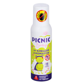 Аэрозоль от комаров и клещей Picnic baby125 см/куб.