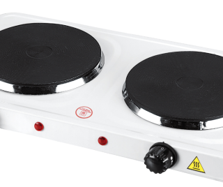 Плита электрическая 2-к ЛИРА LR1202В(чугунный нагр.элемент, мощ2000Вт)