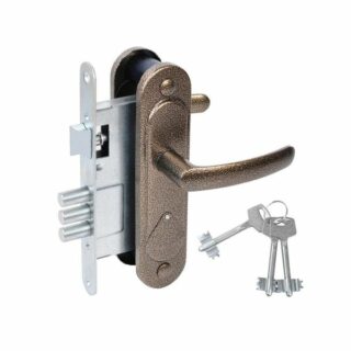 Замок врезной сувальдный ЗВ 9.1-02 (бронза/медь) "Омега"