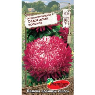 Астра СЕДАЯ ДАМА красная /Премиум/