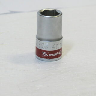 Головка торцевая, 12 мм, 6-гранная, CrV, под квадрат 1/2", хроми