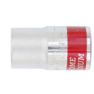 Головка торцевая, 14 мм, 6-гранная, CrV, под квадрат 1/2", хроми