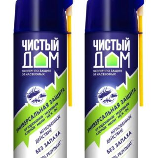 Аэрозоль универсальный ЧИСТЫЙ ДОМ, 400мл.(двойного распыления)