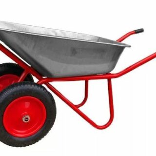 № 13 Тачка строительная 2-кол. 250кг/100л ТЕХПРОМ/MASTER (красная)