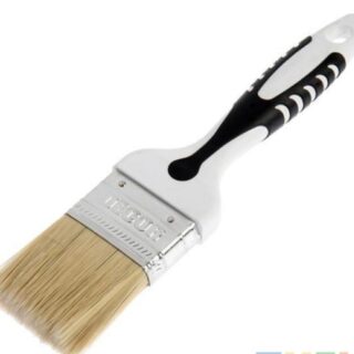 Кисть плоская "BlackWhite универсальная" 100х15мм, светлая смеш. щетина