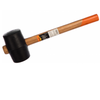 Киянка резиновая, 680 г, черн.рез, дер.рукоятка//SPARTA/3-ON