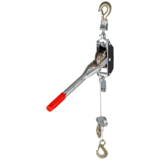 Лебедка рычажная, тяга - 2 т, подъем - 0,8 т, одинарное храповое