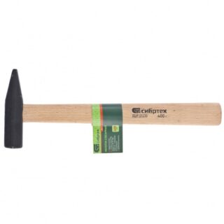 Молоток слесарный, 400 г, квадратный боек, деревянная рукоятка//