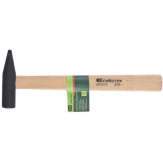 Молоток слесарный, 500 г, квадратный боек, деревянная рукоятка//
