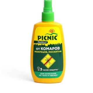 Спрей от комаров Picnic Family 120 см/куб.