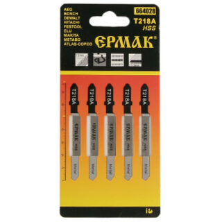 ЕРМАК Пилки для эл.лобзика (HSS/metal EU 51х1,2мм) Т-218А 5шт.