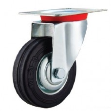 Колесо SC 55 поворотное черная резина D 125,100кг