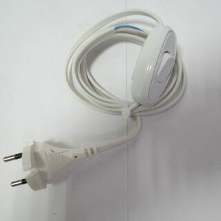 Шнур для бра, 1,7м, белый