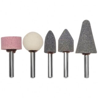 Шарошки абразивные 5шт.большие, по металлу /FIT