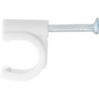 Скобы электроустановочные, 10 мм, круглый профиль, 40 шт.// ШУРУ