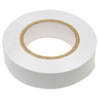 Изолента ПВХ, 19 мм х 20 м, 180 мкм, белая// СИБРТЕХ