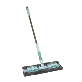 Швабра с насадкой из микрофибры, телескоп. черенок сталь, металл. механизм-бабочка.