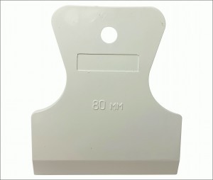 3-ON Шпатель белая резина 80мм