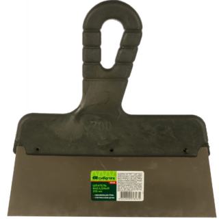 Шпатель фасадный из нержавеющей стали, 200 мм, пластмассовая ручка // СИБРТЕХ/3-ON