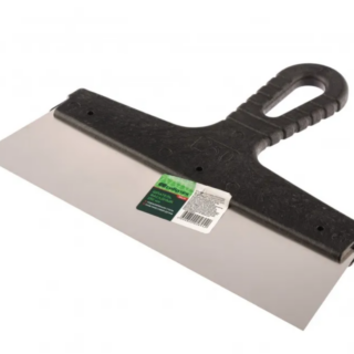 Шпатель фасадный из нержавеющей стали, 250 мм, пластмассовая ручка // СИБРТЕХ