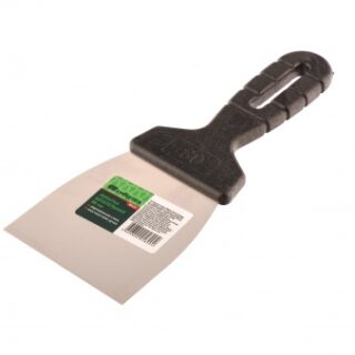 Шпательная лопатка из нержавеющей стали, 80 мм, пластмассовая ручка//СИБРТЕХ//3-ON