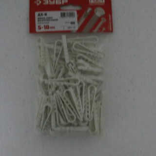 Дюбель-хомут 5-10 белый/черный.(уп 100шт)