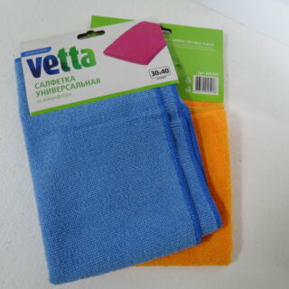 VETTA Салфетка из микрофибры махровая, 30х40см, 4 цвета