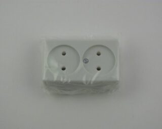 52е Розетка о/у 2-ая. п/пруж. конт. РА16-008