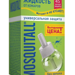 Жидкость от комаров МОСКИТОЛ 45ночей, 30мл