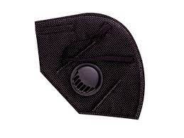 Полумаска защитная с клапаном (черная)