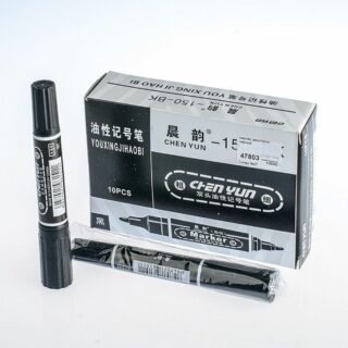 Маркер перм. CHEN YUN двухстор.черный