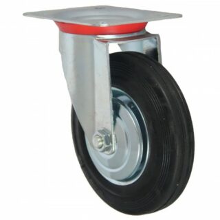Колесо SC 97 поворотное черная резина D 85мм, 40кг
