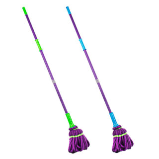 VETTA Швабра с отжимом, с насадкой из микроф.,113см, 2цв., металл, пластик