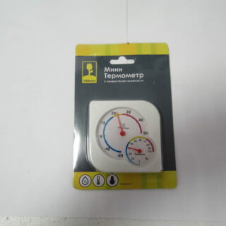 INBLOOM Термометр мини, измерение влажности воздуха 7,5х7,5см, пластик