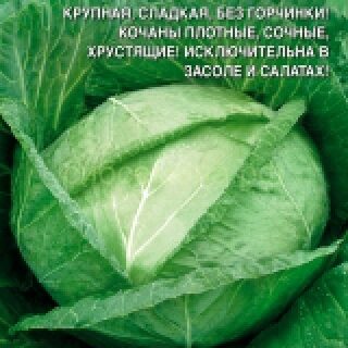 Капуста белокочанная Сахарный гигант (УД)