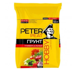 Почвогрунт универсальный 50л ХОББИ ПитерПит